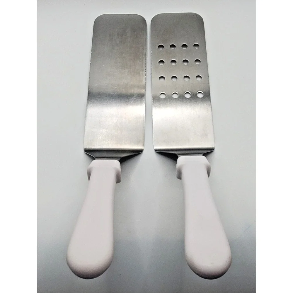 Baker's & Chefs M2 Stainless Steel Grill/Slotted Spatula Turner Lot of 2